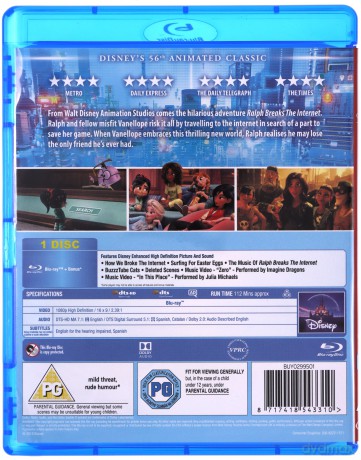 Ralph Breaks The Internet (Ralph Demolka / Ralph Demolka w internecie) [Blu-Ray]