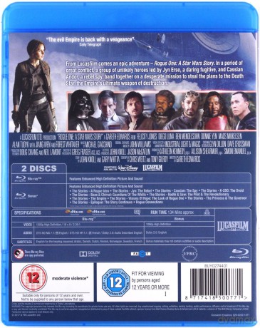 Rogue One (Łotr 1. Gwiezdne wojny - historie) [2xBlu-Ray]