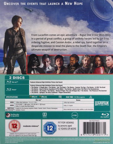 Rogue One (Łotr 1. Gwiezdne wojny - historie) [2xBlu-Ray]