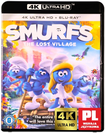 Smerfy: Poszukiwacze zaginionej wioski [Blu-Ray 4K]+[Blu-Ray]