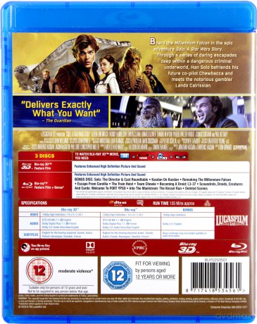 Solo: A Star Wars Story 3D (Han Solo: Gwiezdne wojny - historie) [Blu-Ray 3D]+[Blu-Ray]