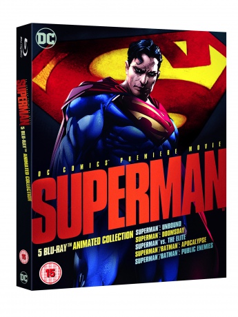 Superman Animated Collection: Unbound / Doomsday / vs. Elite / Apocalypse / Public Enemies [5xBlu-Ray]