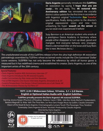 Suspiria (Odgłosy) [Blu-Ray]+[DVD]
