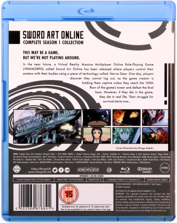 Sword Art Online Complete Season 1 Collection (Episodes 1-25) [4xBlu-Ray]