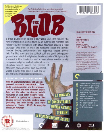 The Blob (1958) (Criterion Collection) (Blob - zabójca z kosmosu) [Blu-Ray]