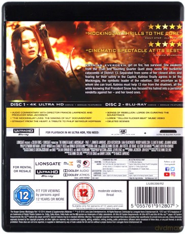 The Hunger Games: Mockingjay Part 1 (Igrzyska śmierci. Kosogłos. Część 1) [2xBlu-Ray]