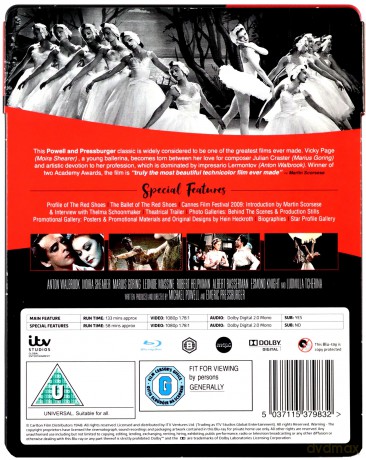The Red Shoes (Czerwone pantofelki) (steelbook) [Blu-Ray]
