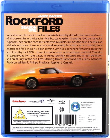 The Rockford Files - Season 1 (Prywatny detektyw Jim Rockford) [6xBlu-Ray]