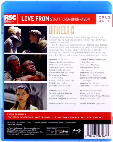 Shakespeare: Othello [Blu-Ray]