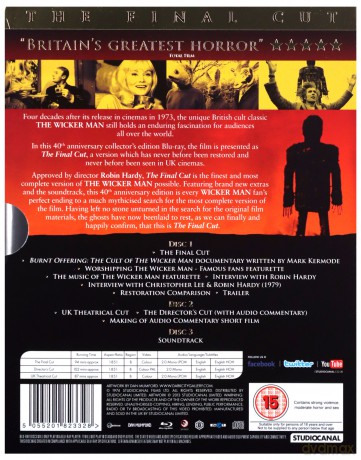 Wicker Man: The Final Cut [3xBlu-Ray]