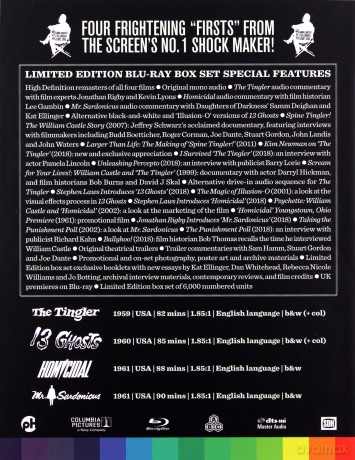 William Castle At Columbia Volume One (Limited Edition) [4xBlu-Ray]