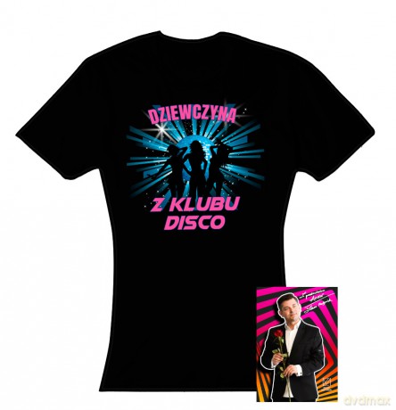 Zenek Martyniuk: T-shirt damski Dziewczyna z klubu disco rozmiar S +pocztówka z autografem