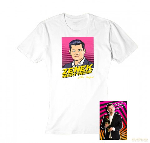 Zenek Martyniuk: T-shirt damski Zenek rozmiar XL +pocztówka z autografem