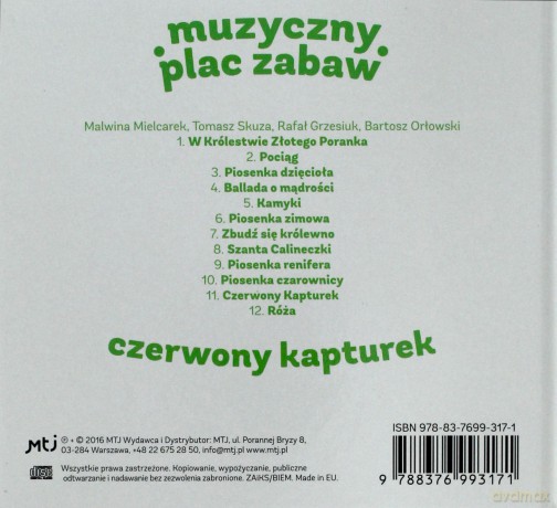 Muzyczny plac zabaw: Czerwony kapturek (digibook) [CD]