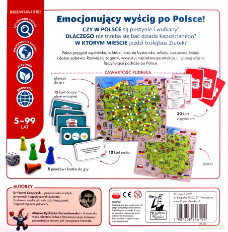 Gra edukacyjna - Polska Wiek 5-99 lat (2-5 graczy)