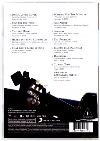 Leonard Cohen: Songs From The Road [DVD]