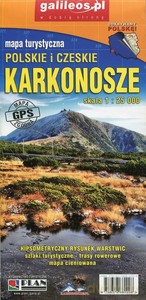 Karkonosze Polskie i Czeskie - mapa turystyczna plastic