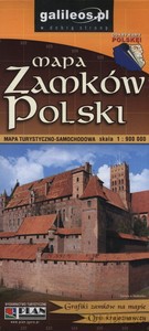 Mapa zamków Polski 1:900000
