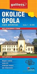 Okolice Opola część południowa mapa aktualizowana 1:40000