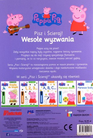 Peppa Pig Pisz i Ścieraj Wesołe wyzwania nr 8 [KSIĄŻKA]