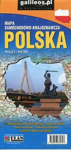 Polska mapa samochodowo krajoznawcza 1:650000