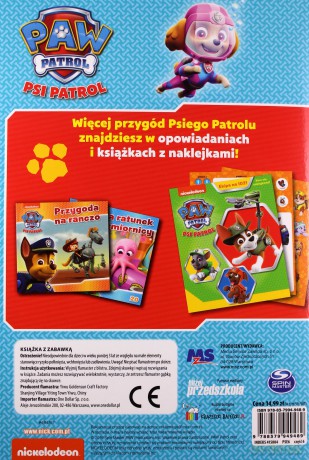 Psi Patrol Pisz i Ścieraj Podwodne zabawy nr 6 [KSIĄŻKA]