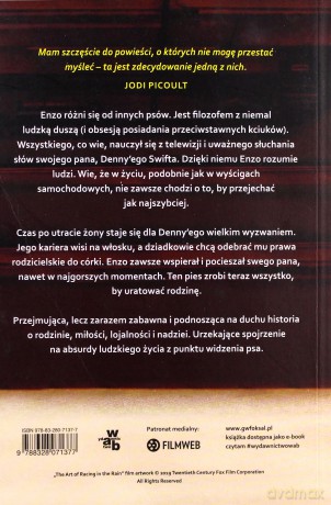 Sztuka ścigania się w deszczu - Garth Stein [KSIĄŻKA]