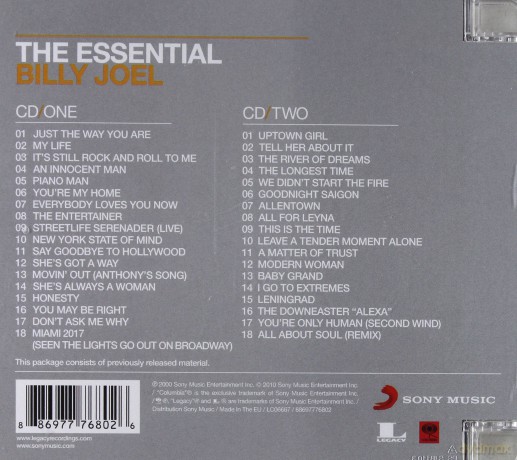 Billy Joel: The Essential Billy Joel [2CD]