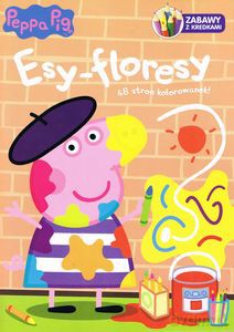 Zabawy z kredkami Peppa Pig esy floresy + panel z kredkami [KSIĄŻKA]