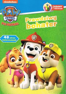 Zabawy z kredkami Psi patrol prawdziwy bohater + panel z kredkami [KSIĄŻKA]