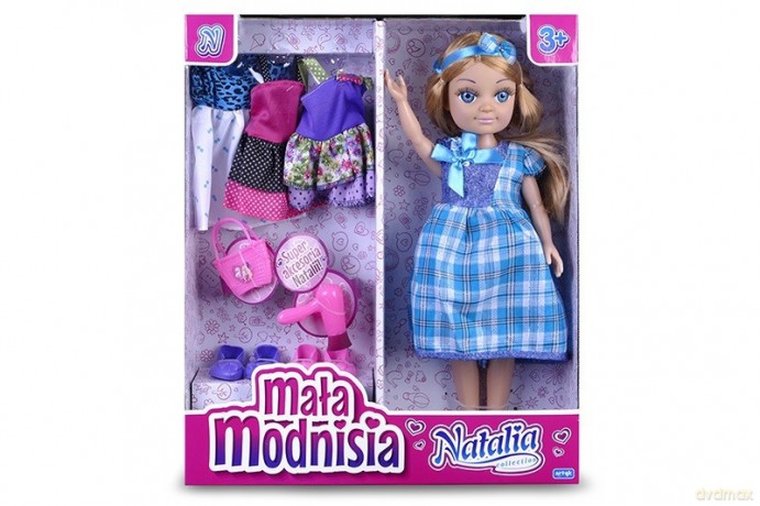 Lalka Natalia Mała Modnisia niebieska