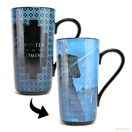 Game of Thrones Ceramiczny kubek czarno-niebieski zmieniający kolor (Gra o Tron)