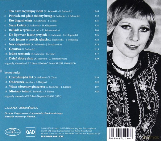 Liliana Urbańska: Liliana [CD]