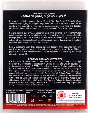 A Pistol for Ringo & The Return of Ringo: Two Films by Duccio Tessari (Pistolet dla Ringa / Powrót Ringa) [Blu-Ray]