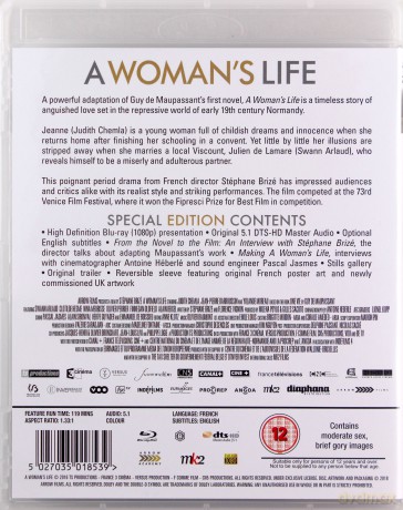 A Womans Life (Historia pewnego życia) [2xBlu-Ray]