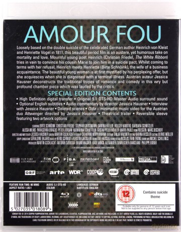 Amour Fou (Szalona miłość) [2xBlu-Ray]