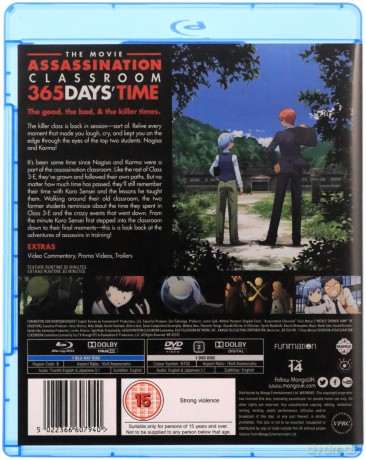 Assassination Classroom the Movie: 365 Days Time [Blu-Ray]+[DVD]
