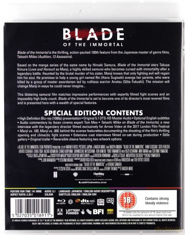 Blade Of The Immortal (Miecz Nieśmiertelnego) [Blu-Ray]