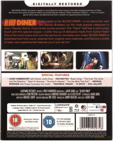 Blood Diner (Vestron) (Krwawa wieczerza) [Blu-Ray]