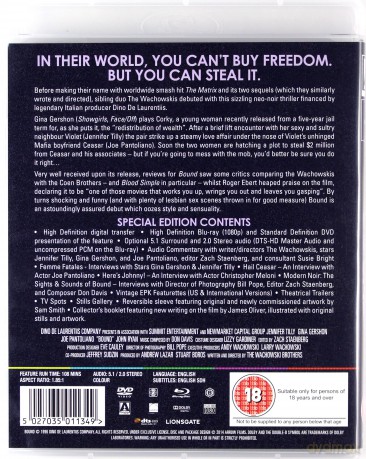 Bound (Brudne pieniądze) [Blu-Ray]+[DVD]