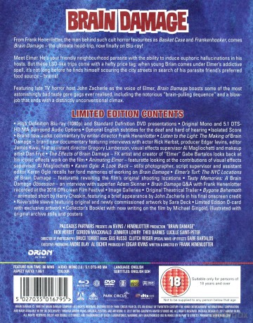Brain Damage (Limited) (Zniszczenie mózgu) [Blu-Ray]+[DVD]