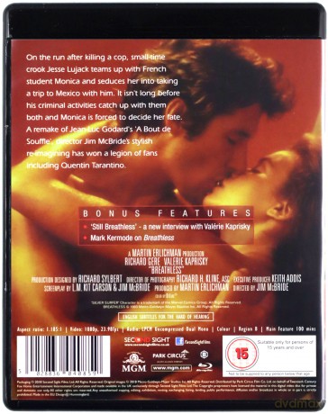 Breathless (Do utraty tchu) [Blu-Ray]