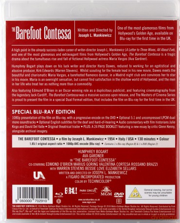 The Barefoot Contessa (Bosonoga contessa) [Blu-Ray]+[DVD]