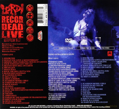 Lordi: Recordead Live - Sextourcism In Z7 [2CD] [DVD]