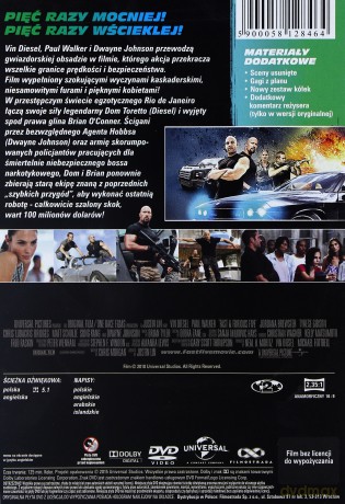 Szybka piątka (Szybcy i wściekli 5) [DVD]