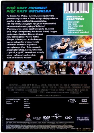 Szybka piątka (Szybcy i wściekli 5) [DVD]