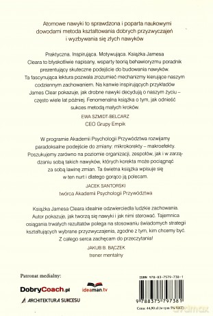 Atomowe nawyki. Drobne zmiany niezwykłe efekty - James Clear [KSIĄŻKA]