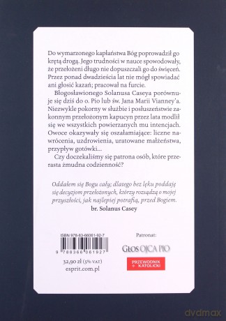 Bł Solanus Casey. Amerykański ojciec Pio, którego cuda odmieniają życie tysięcy ludzi - Catherine M. Odell [KSIĄŻKA]