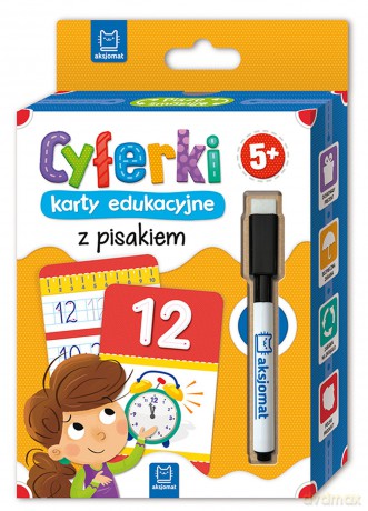 Cyferki. Karty edukacyjne z pisakiem 5+ [KSIĄŻKA]