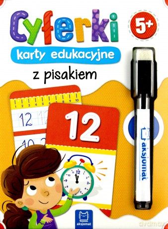 Cyferki. Karty edukacyjne z pisakiem 5+ [KSIĄŻKA]